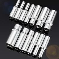 6 Point 1/4 Drive Deep Impact Socket Set Long Reach Crv 4mm 6mm 7mm 8mm 9mm 10mm 11mm 12mm 13mm 14mm 1