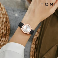 TOMI Luxury Women's Watch Simple and Fashionable Business Women's Quartz Watch Leather Casual Quartz Watch Clock Gift 1