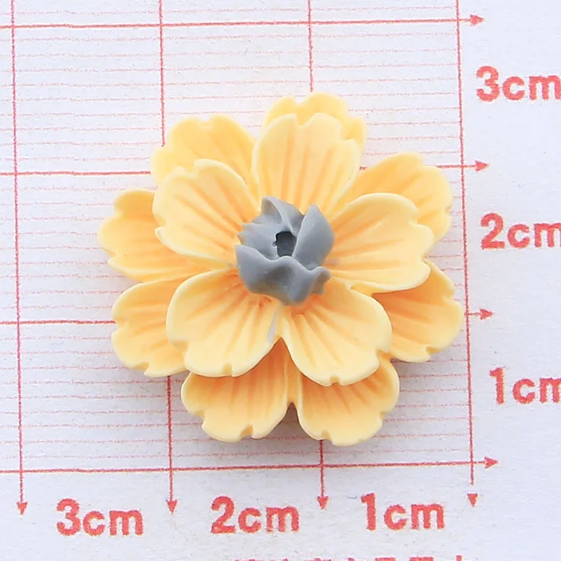 Cute flowers Flat Back Resin Cabochons Scrapbooking DIY Jewelry Craft Decoration Accessories 10pcs -L99 3