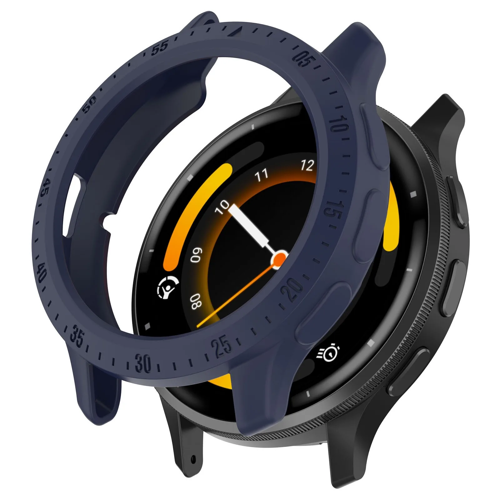 Soft TPU Anti-Fall Protective Smartwatch Case with Screen Protector
