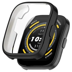 Soft Silicone Protective Case with Screen Protector - Amazfit Bip 5 (Black)