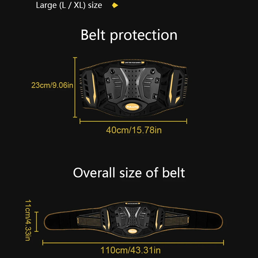 Motorcycle Cycling Waist Protector Brace Off-Road Riding Anti-Fall Kidney Support Belt Motorcycles Riding Protective Accessories