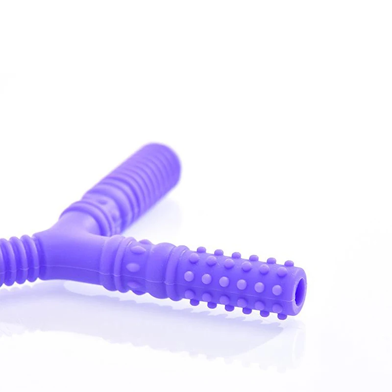Teeth Massager Kid Chewing Tube Speech Therapy Teeth Massager Children Talk Tools for Autism Sensory Speak Oral Muscle Rehabilitation Training