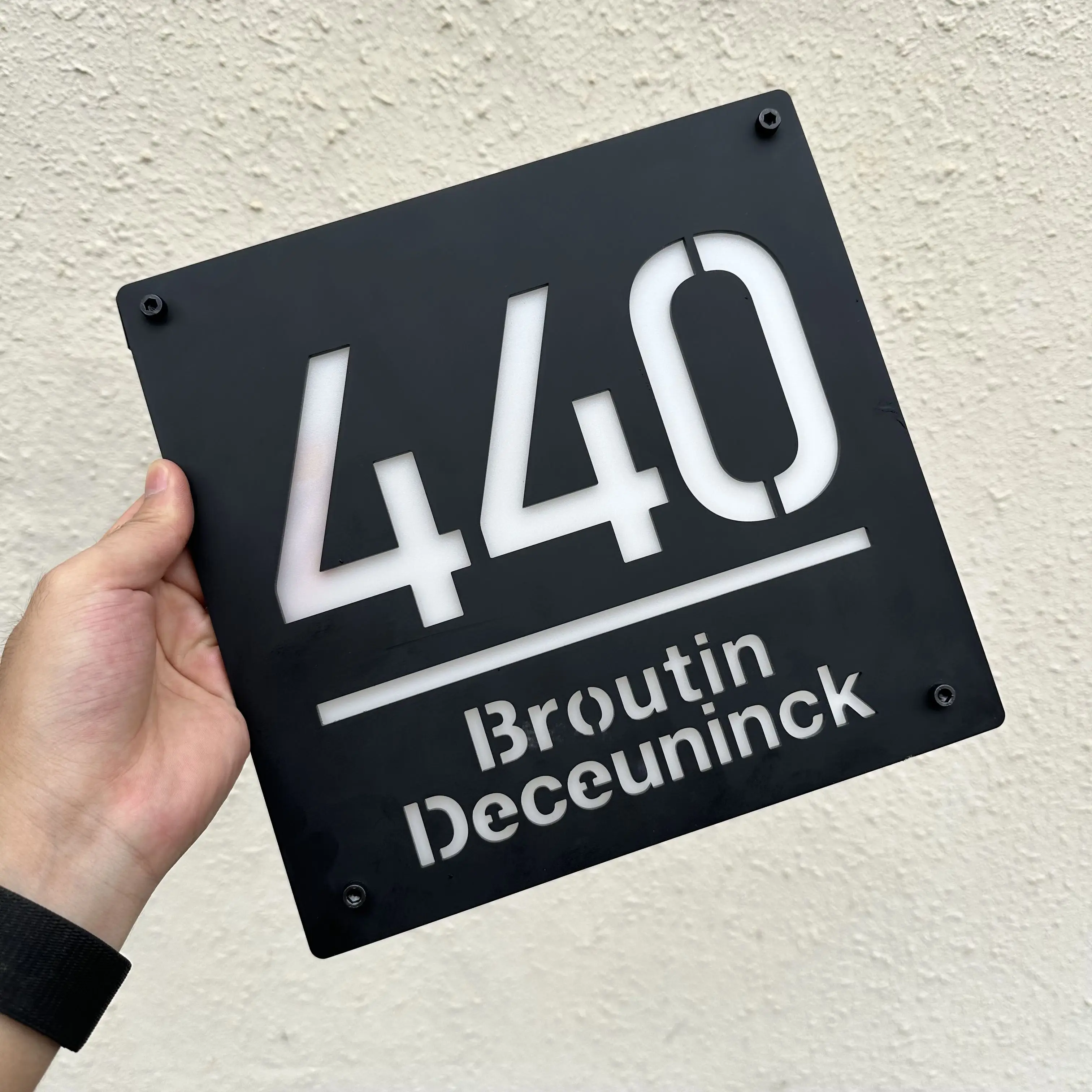 Personalized Solar LED House Number Sign 5