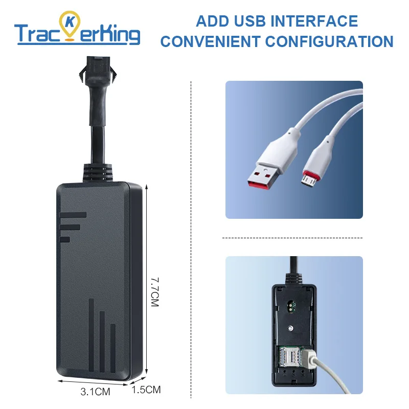 3units TrackerKing J16 4G+2G Vehicle GPS Car Tracker Real-Time Position for Car Motorcycle