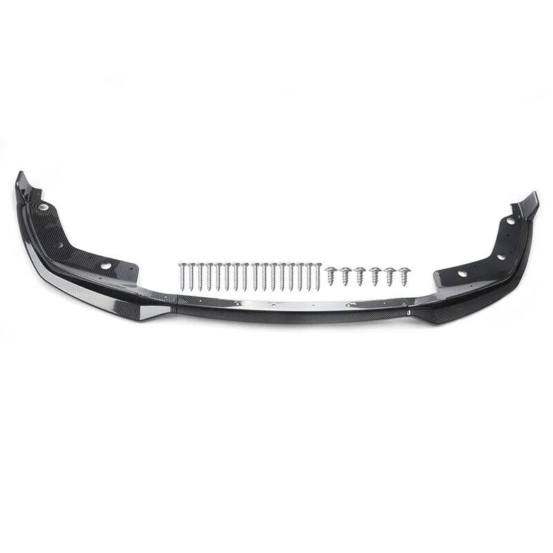 Glossy Black Car Front Bumper Splitter Lip For BMW 3 Series G20 G21 320i 330i M340i 2019~2022 M Sport Diffuser Guard Body Kit