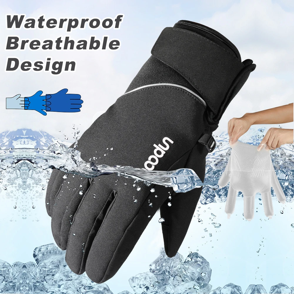 Guantes Térmicos de forro polar para hombre y mujer, manoplas de dedo  completo para pantalla táctil, esquí al aire libre, Snowboard, senderismo,  guante táctico antideslizante para ciclismo - AliExpress