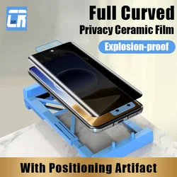 3D Curved Ceramic Privacy Screen Protector with Protective Soft Film - Ceramic Privacy Film (Oppo Reno 8T 5G)