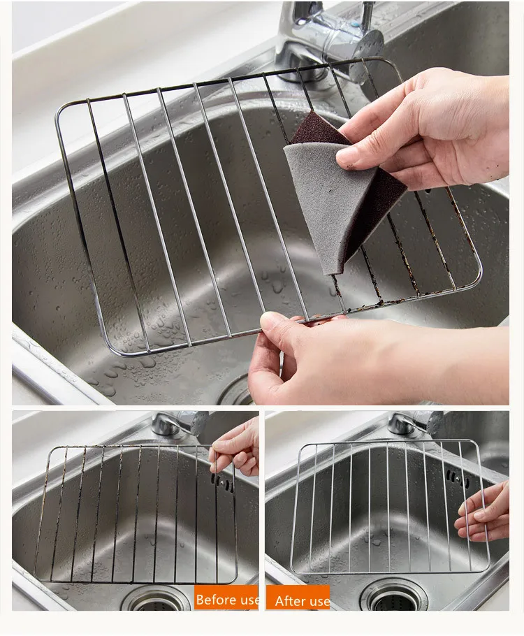 Description Picture 6 of itemMagic Melamine Sponge Carborundum Kitchen Sponge Eraser for Pan Pot Dish Sponges Kitchen Utensils Household Cleaning Items