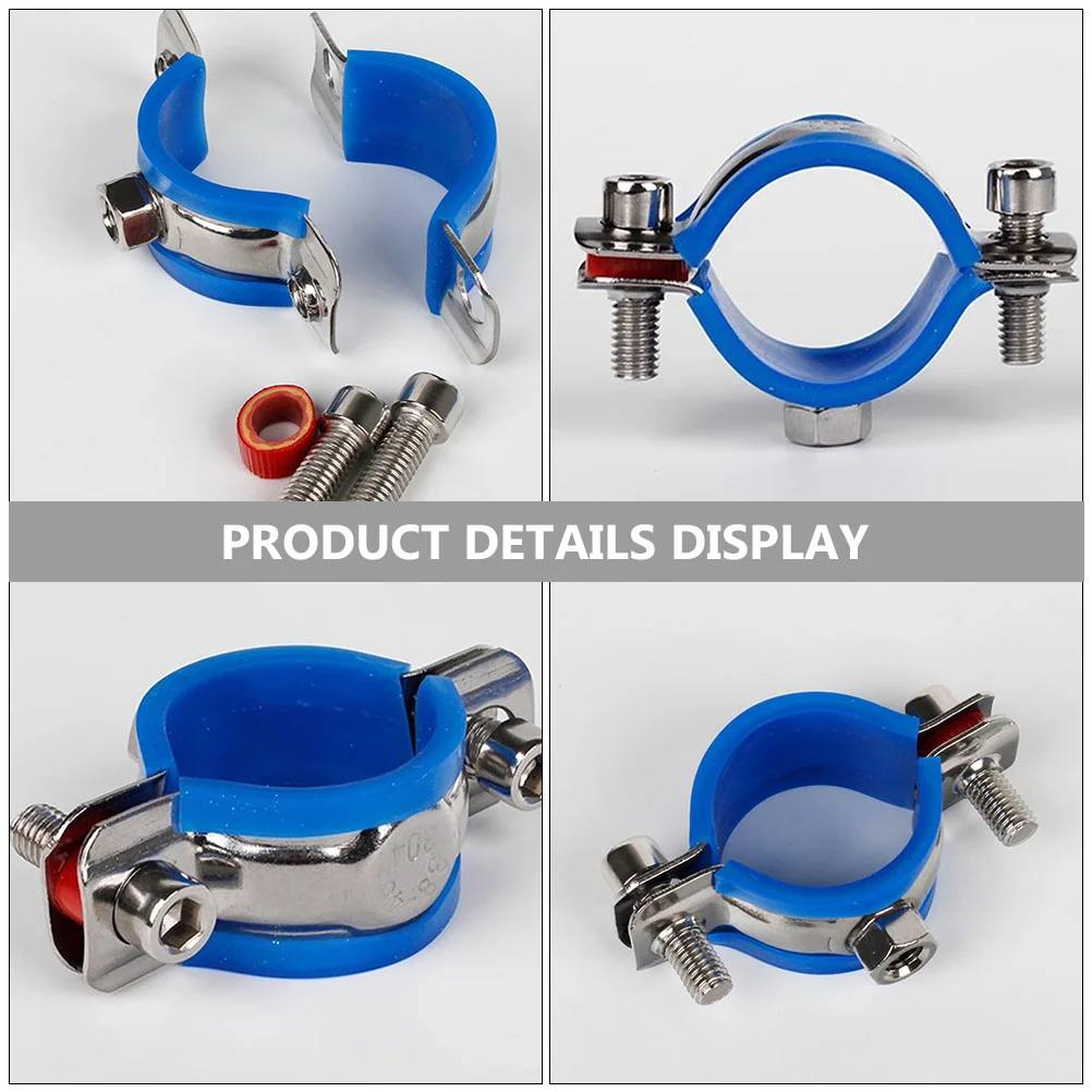 2Pcs Office Chair Protector Saver Clamp Kit Fix Sinking Furniture Pipe Clamp Replacement Steel Plastic Practical Tube Bracket