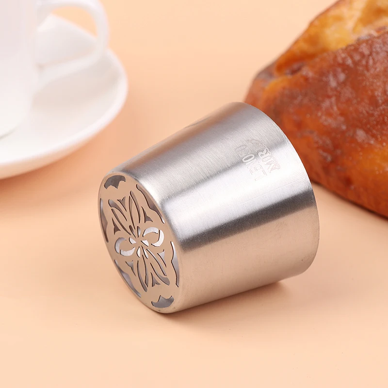 SL50 Stainless Steel Russian Icing Piping Nozzles DIY Pastry Cake Cream Decorating Tips Cupcake Baking Tools 1Pc cake decoration cake decorations baking decorations pastry nozzles cake decorating tools baking supply