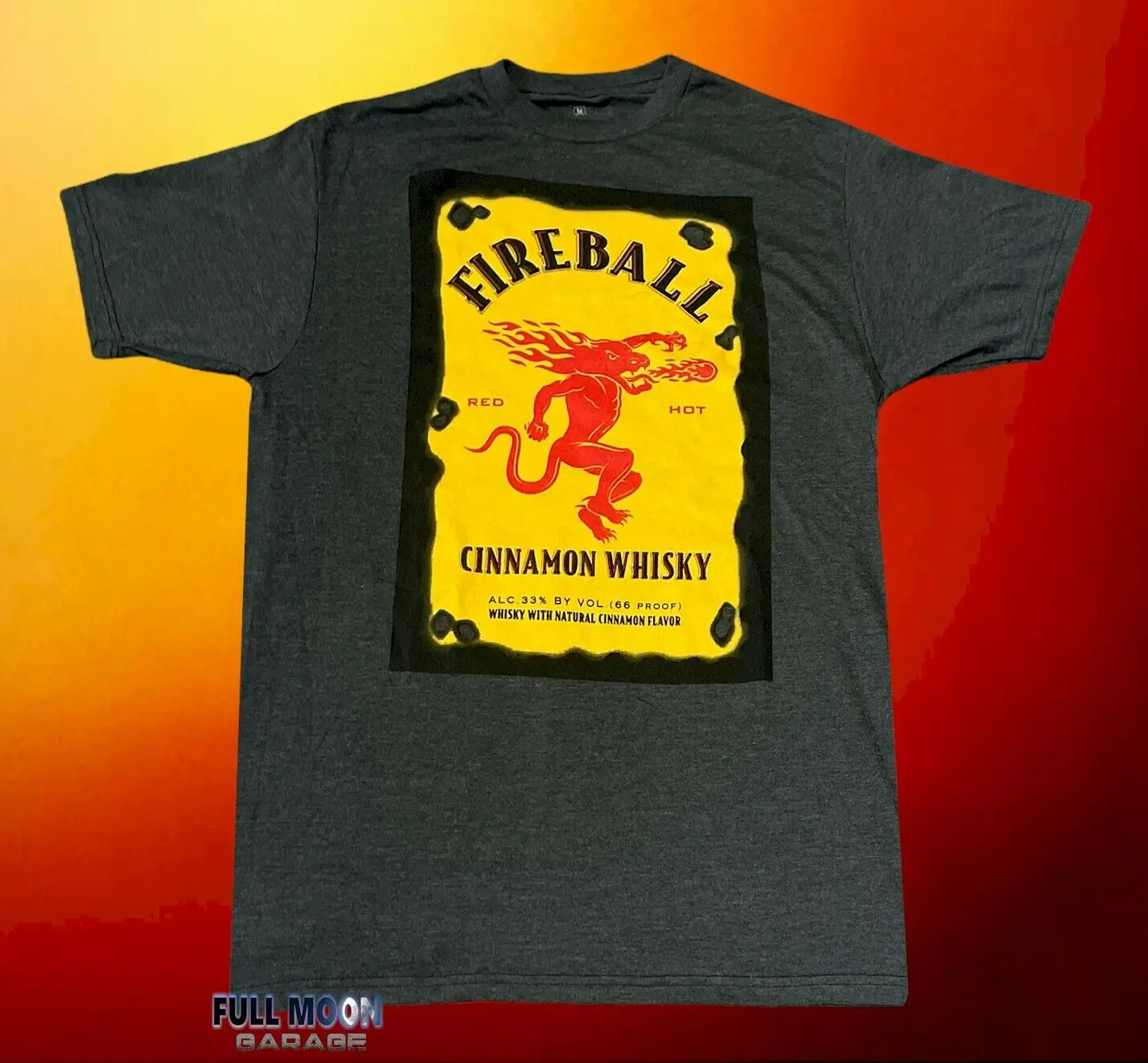 New Fireball Whisky Etichetta Da Uomo Hot Fire Whisky Classic T-Shirt Maniche Lunghe