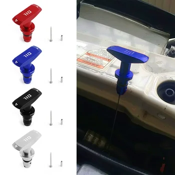 Car Oil Dipstick Pull Handle Engine Oil Pullhandle For Ford Mustang GT V8 GT500 99-11 Billet Aluminum Car Accessories 1