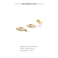 ROXI INS Trend 925 Sterling Silver 18K Gold 3PCS Stud Earring Sets For Women Piercing fancy Zircon Ear Punk Street Jewelry Set - Image 3