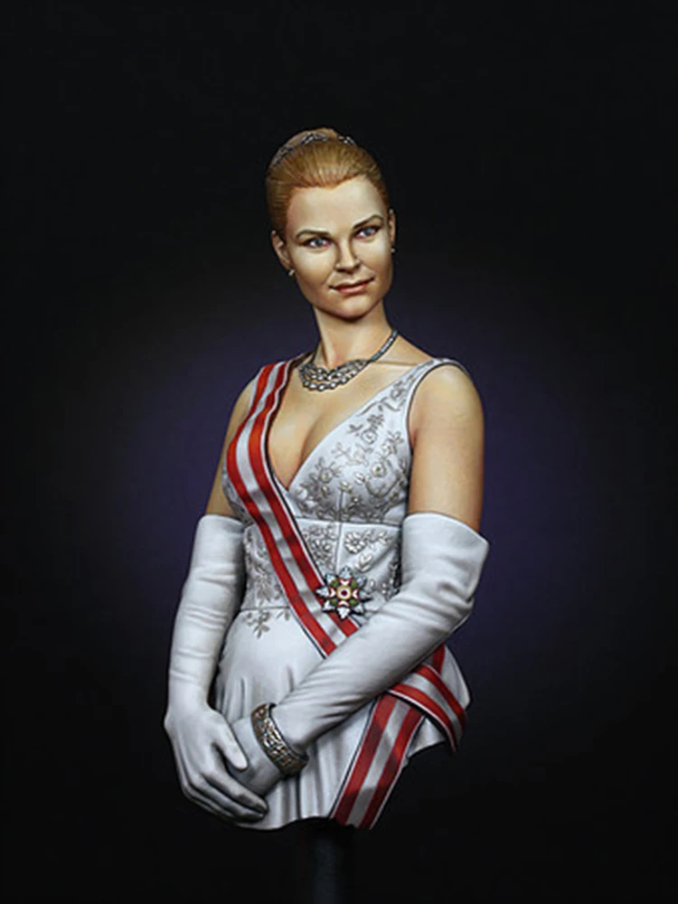 Nuovo Smontato 1/10 Bella Grace Di Monaco Busto 1/10 Figura In Resina Kit Fai Da Te Giocattoli Non Verniciato Kit