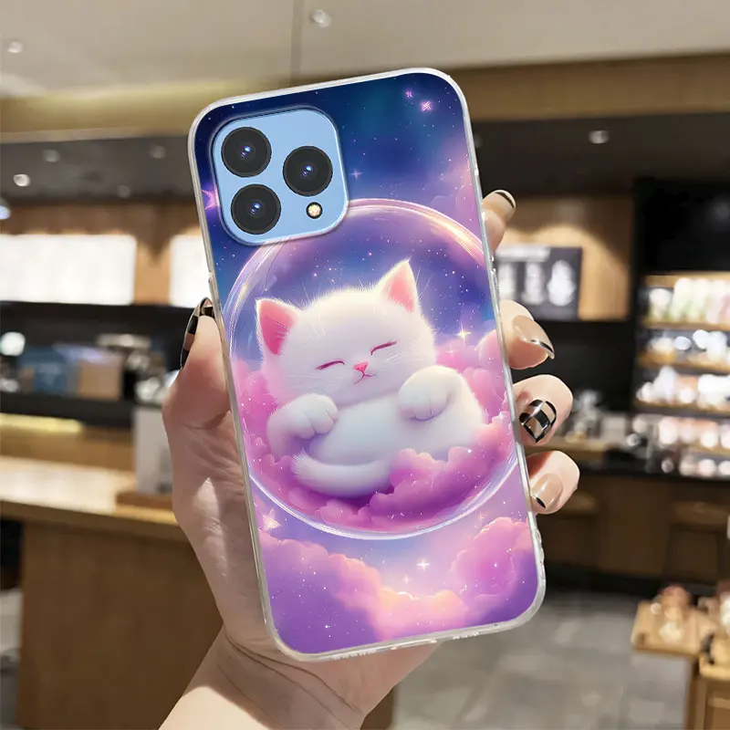 Luxury Transparent Shockproof Silicone Phone Case with Marble Flower Design