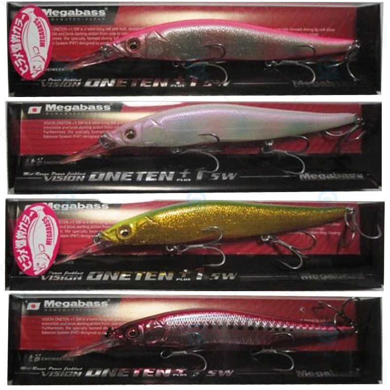 Original JAPAN Megabass ONETEN+1 SW 110mm 14g 1m-1.5m Slow Sinking Fishing  Lure Diving Jerkbait Dynamic Saltwater Sea Tackle - AliExpress