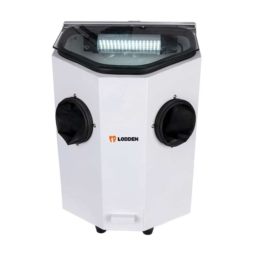 60w Dental Aluminiumoxid Sandstrahler Maschine Einzel/Doppel Stift 0,5 MPa Druck Dental labor Aluminiumoxid Sandstrahlen Ausrüstung – Detail 2