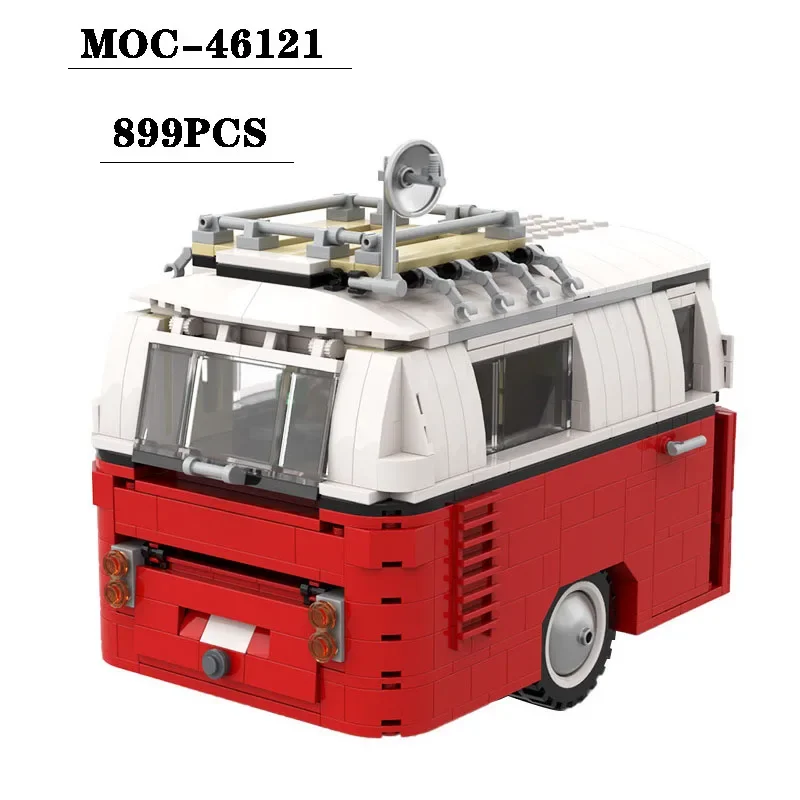 Building Block Moc46121 Caravan Trailer Splicing Model 899Pcs Adult And Children Education Birthday Christmas Toy Gift Ornaments