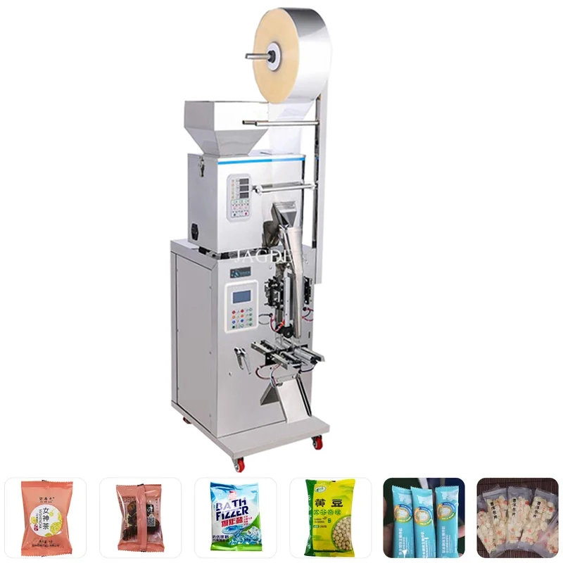 

1-100g Powder Granule Packing Machine For Sachet Grain Spices Rice Tea Sugar Salt Seed Nut Filling Sealing Machine