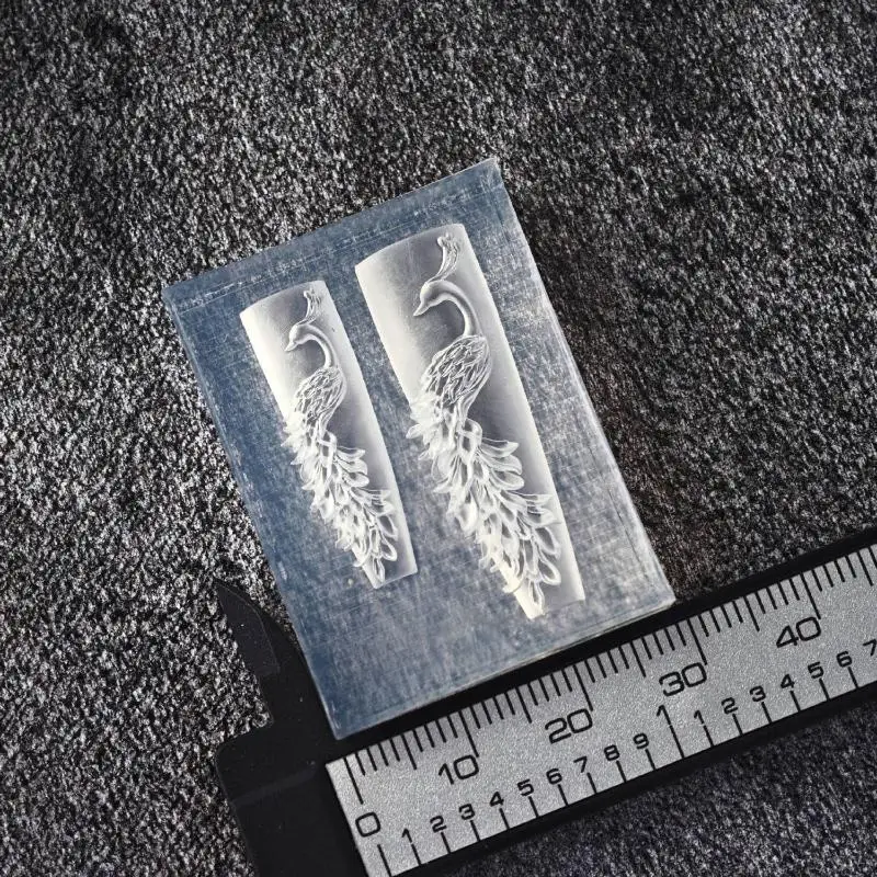 3D 공작 실리콘 네일 몰드 DIY 네일 아트 장식 투명 매니큐어 몰드 손톱 보석 공예품