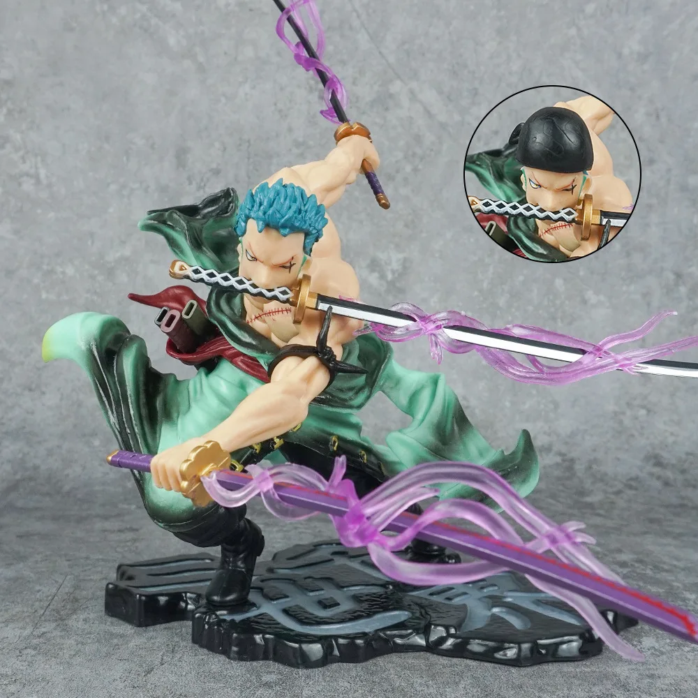 

Лидер продаж, цельная фигурка GK Roronoa Zoro с тремя лезвиями Sa-максимальная манга, искусственная экшн-фигурка из ПВХ, Коллекционная модель, детская игрушка