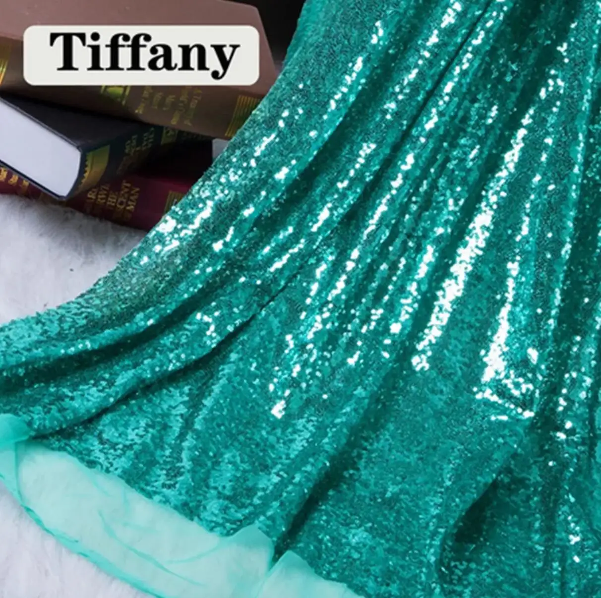 NEW Glitzy Embroidery Sequin Fabric Material Gold Silver Sparkly Fabric For Clothsing Making Party Events Table Covers Decor