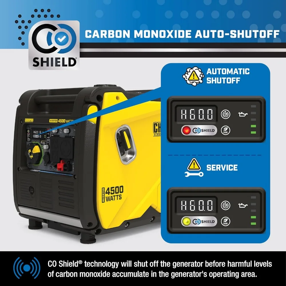 Power Equipment 4500-Watt RV Ready Portable Inverter Generator with Quiet Technology and CO Shield, Generator
