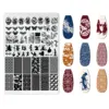 Cartoon Character Halloween Nail Art Stamping Plate Template Wizarding Animals Heart Image Stencil Mold Nail Printing Tools Draw 5