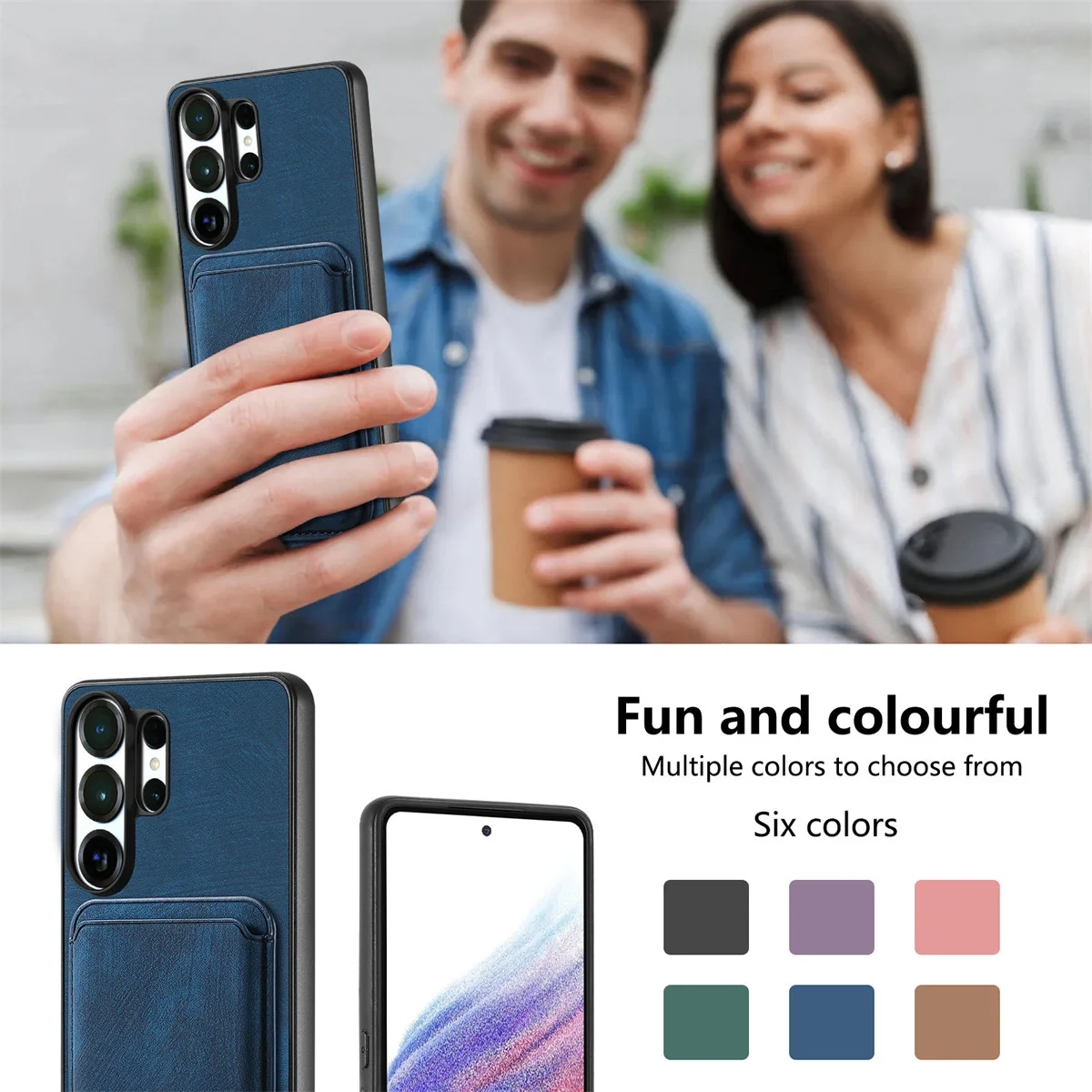 Premium Detachable Magnetic Card Holder Wallet Phone Case Cover