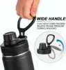 32oz/ 1L Stainless Steel Insulated Water Bottle,Cycling Bottles Double Walled Vacuum Insulated Water Bottles for Gym Travel 3
