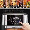 Houselin Air Fryer, Compact 12L, Meat Enthusiasts , Easy Clean Glass Touch Panel & Nonstick Basket,1800W 4