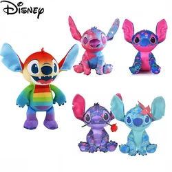2023 Limited Cartoon Lilo & Stitch Edition Stitch Rose Doll Plush Toy Kawaii Comfort Doll Birthday Gift For Girls Genuine Disn