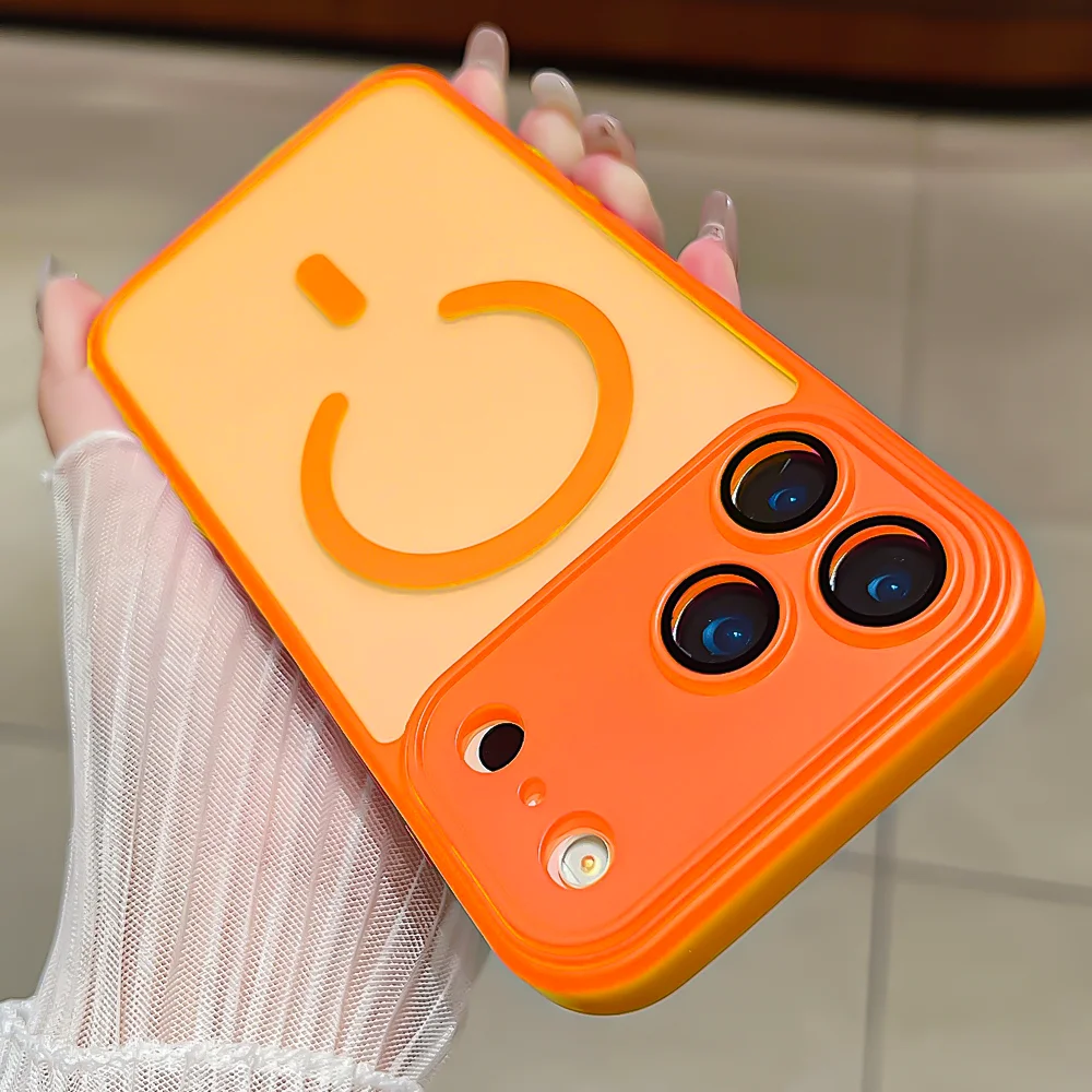 Luxury Translucent Magnetic Phone Case Cover
