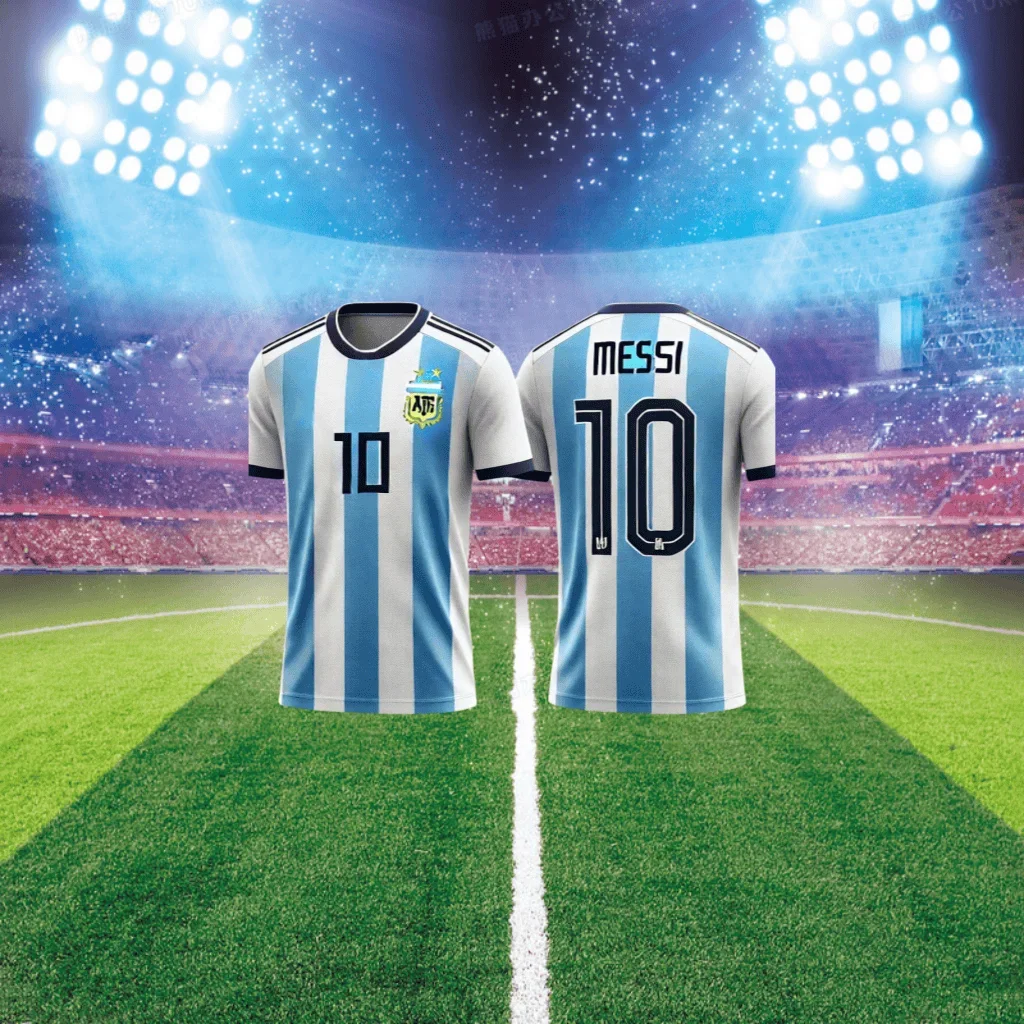 새로운 아르헨티나 스타일 No.10 축구 축구 유니폼 통기성 빠른 건조 3D 인쇄 훈련 게임 탑 티셔츠 공식 웹 사이트