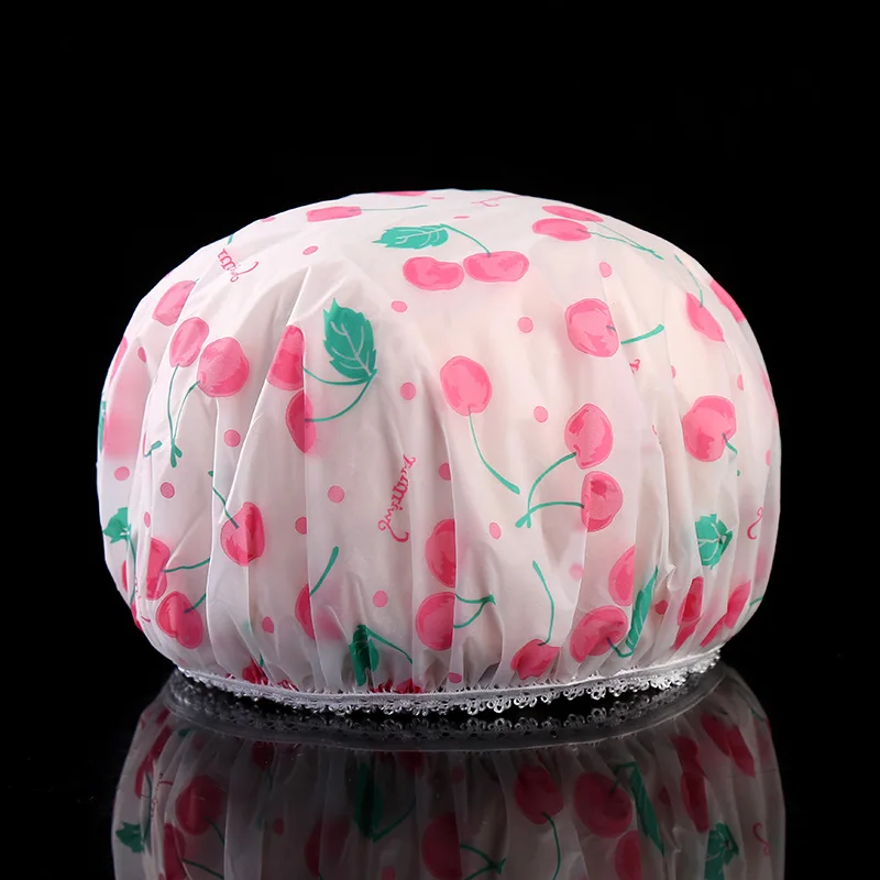Waterproof Dustproof Oil-proof Shower Cap With Elastic Thicken Reusable Dry Hair Sanitary Hat Shower Kitchen Clean Cooking for shower cap,waterproof shower cap,dry hair cap
