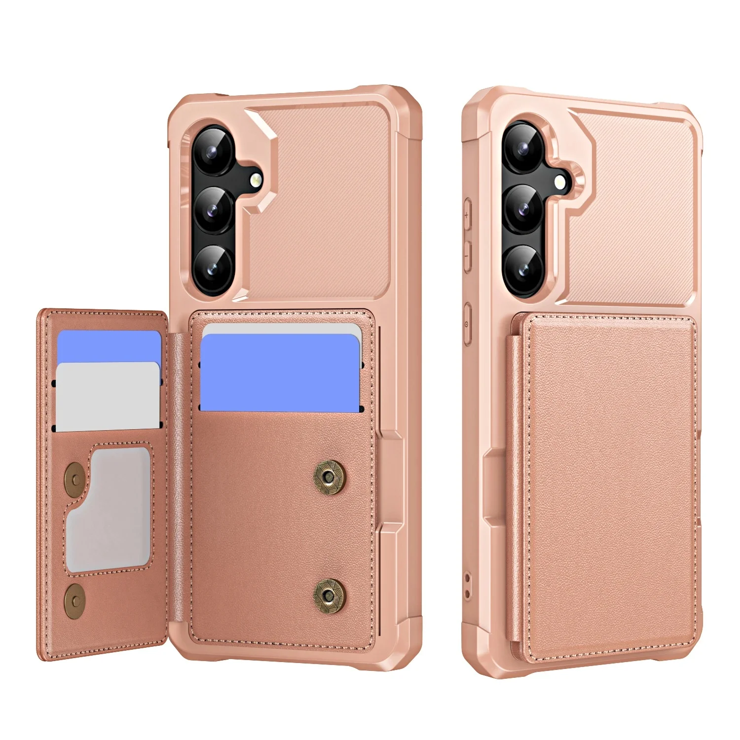 Luxury Leather Flip Wallet Case - Premium Shockproof Card Holder Cover