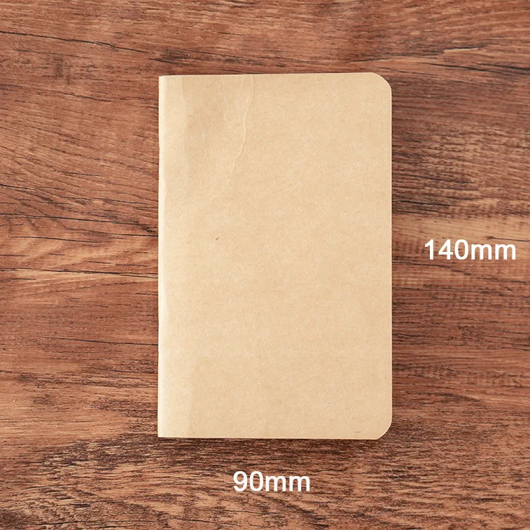 מחברת מרופדת עם תוספת TN בגודל 14x9 סמ, 100 גרם נייר איכותי ללא דבק ועץ, 40 דפים למחברת הנוסע, יומן, יום