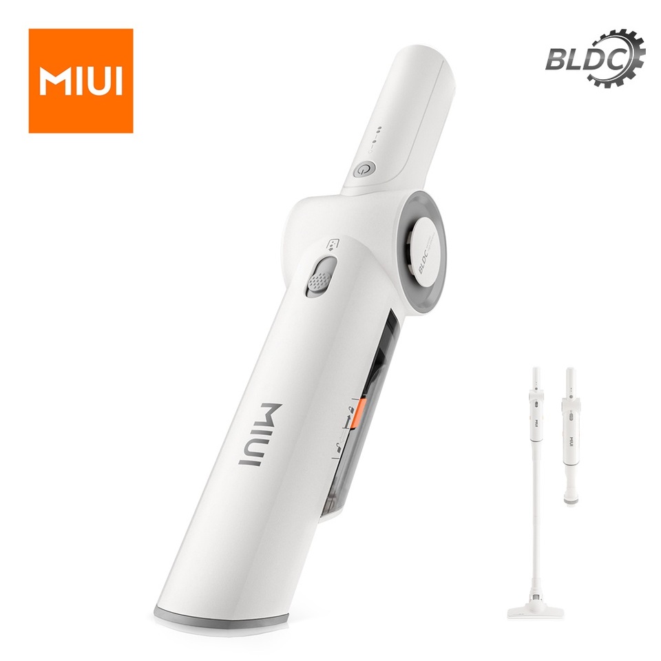 MIUI Portable Handheld Vacuum Cleaner, Multi-Function Vacuum Cleaner Suitable for Pet Hair, Household & Car, Lightweight,White