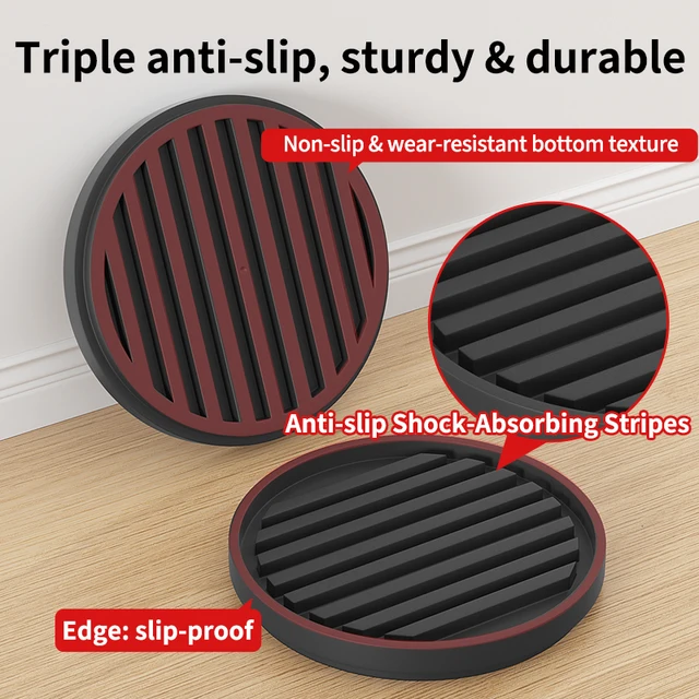 Almohadillas Multiusos para Patas – Elevadores Antideslizantes, Silenciosos y Resistentes a la Humedad para Muebles con Elevación Amortiguadora 2