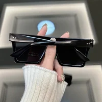 Mode carré Vintage lunettes De soleil femmes hommes marque concepteur rétro lunettes De soleil femme mâle nuances miroir extérieur Oculos De Sol 6