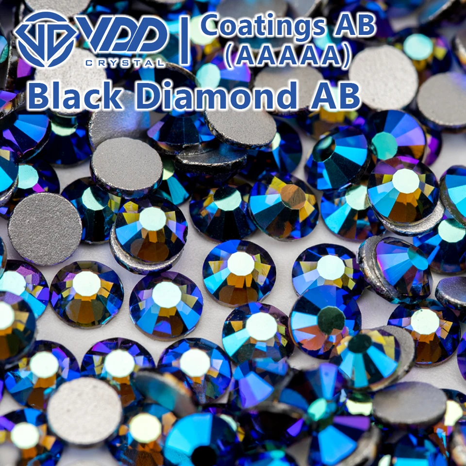 Premium Flatback Rhinestones (Black Diamond) SS16,SS20,SS30