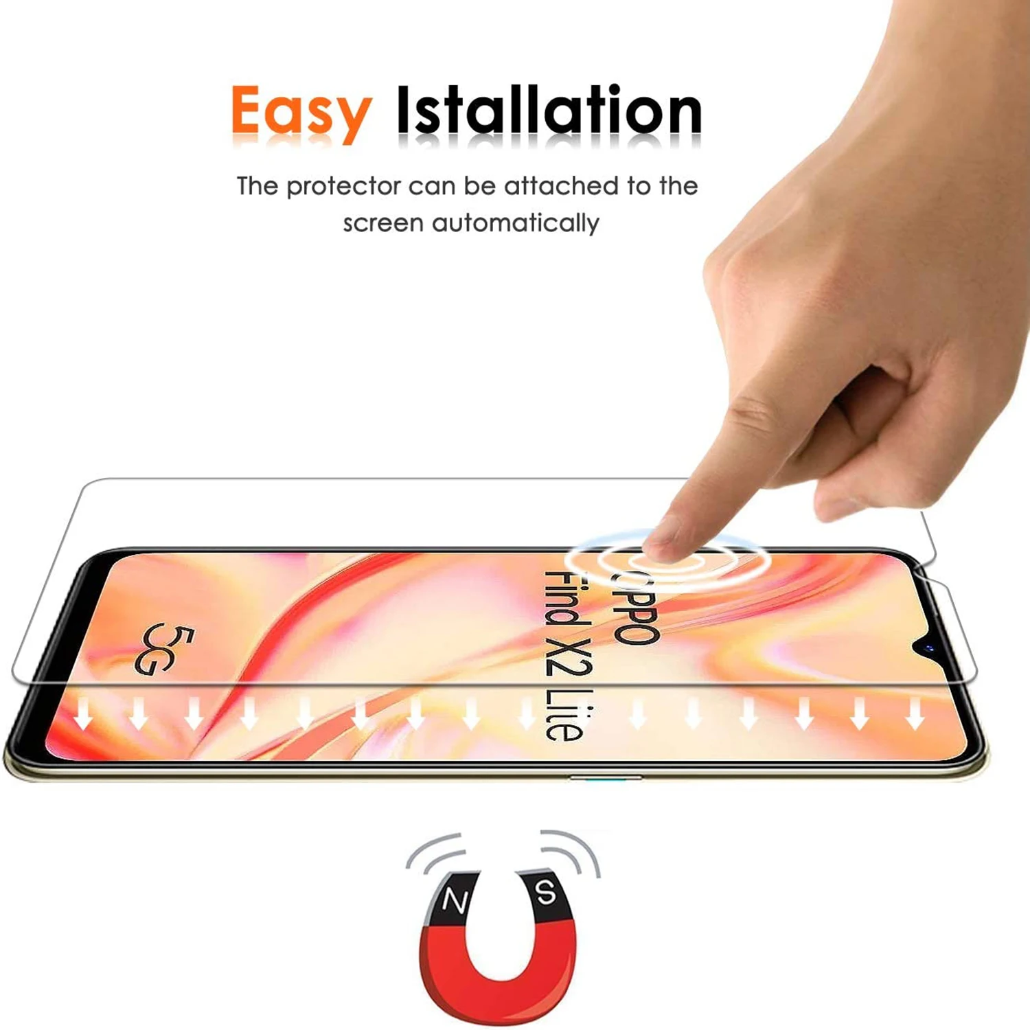 2/4Pcs Tempered Glass For OPPO Find X2 Lite Screen Protector