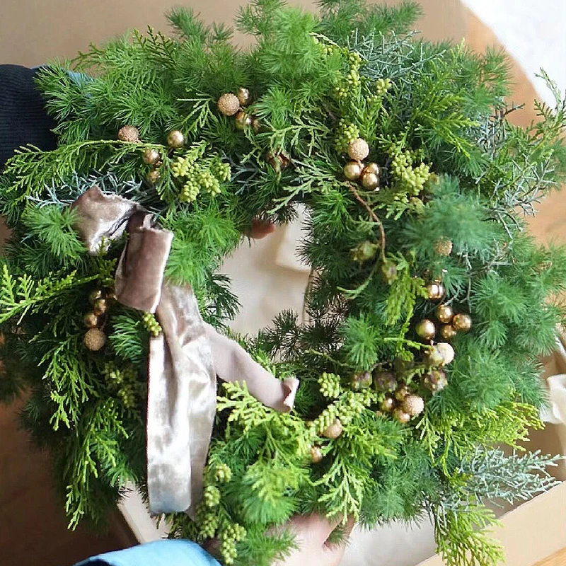 50/100Pcs Weihnachten Beeren Gefälschte Obst Künstliche Perle Blume Staubblätter Kirsche Hochzeit Weihnachten Dekoration Weihnachten Kränze Navidad – Detail 1