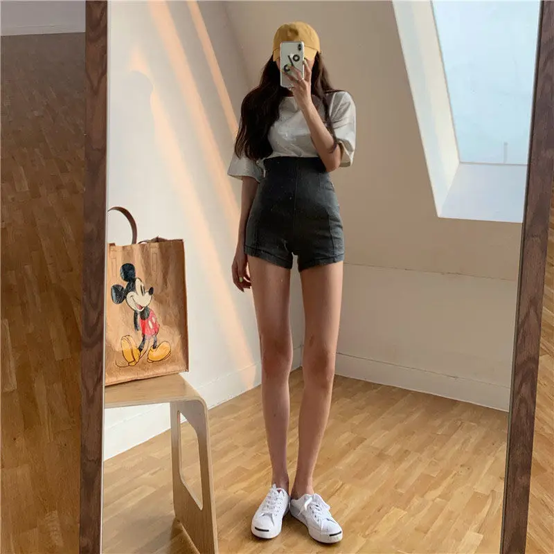 Short Pants for Women To Wear Jeans High Waist Womens Shorts Tight Pole Dance Denim Sexy Booty Skinny Aesthetic Clothing Vintage