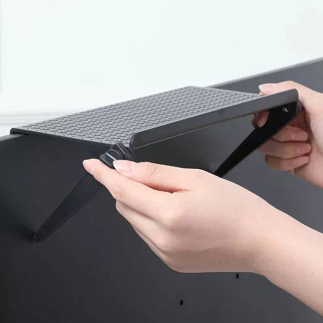 TV Screen Top Storage Shelf Adjustable Monitor Storage Rack Computer Desktop Display Stand TV Router Storage Rack Home Organizer 5