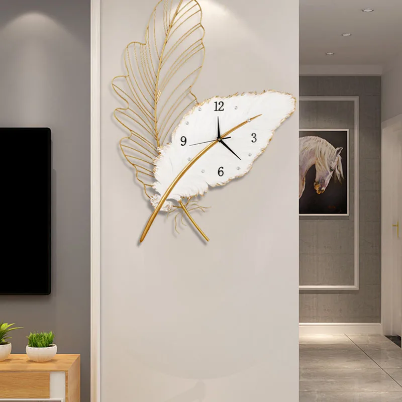 Luxury Clock Wall Hanging Digital Modern Movement Minimalist Living