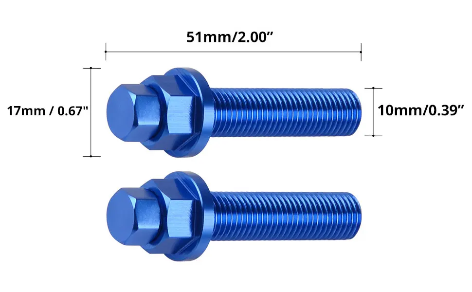 M10x50 Rear Axle Blocks for KTM 250 300 350 450 530 EXC EXC-F XC XCF XCW 125-690 SXS SMC R ENDURO R 105-450 SX SX-F 2007-2021 - - Racext 14