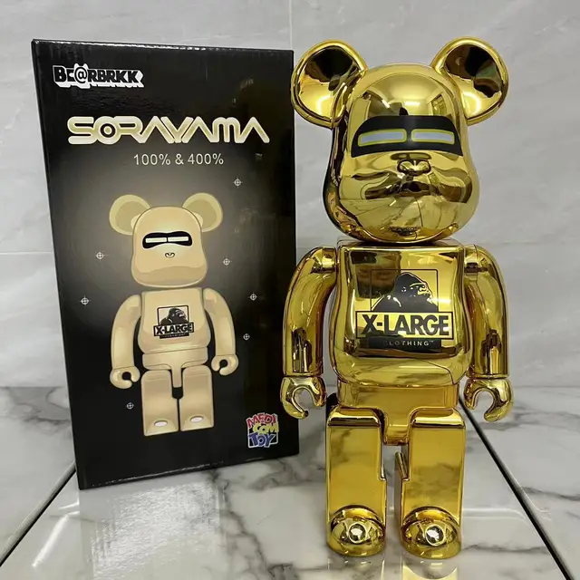 BE@RBRICK SORAYAMA × 2G GOLD 100％ & 400％ BE@RBRICK SORAYAMA×2G