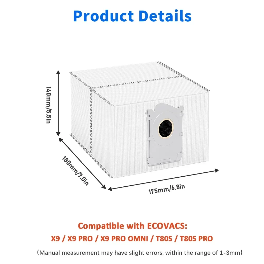 Filter Roller Mop Dust Bag Main Side Brush For ECOVACS X9 PRO OMNI T80S X11 PRO OMNI X11 Pro YEEDI S16 PLUS Vacuum Accessories